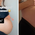 Mum left shocked as she captures baby bump dropping on camera