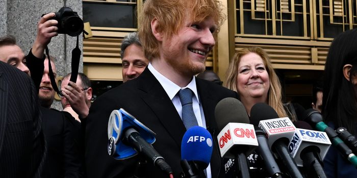 Ed Sheeran after winning his Marvin Gaye copyright trial