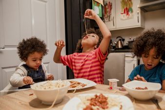 Mom slated after letting her child eat off the floor