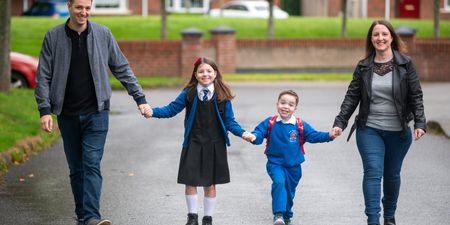 Father who donated kidney to son marks his first day of school with family