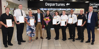 Luton Airport had an unexpected arrival as staff helped deliver baby