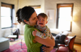 Why does your baby stop crying when you hold them standing up?