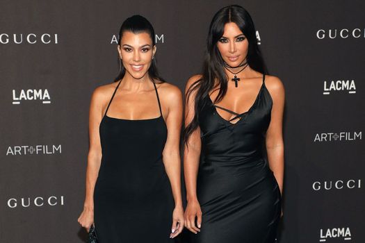 Kourtney and Kim Kardashian