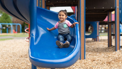 Mum issues warning about playground slides after toddler’s injury