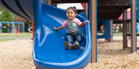 Mum issues warning about playground slides after toddler’s injury