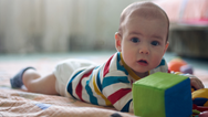 Mum shares an easy sensory activity to help with tummy time