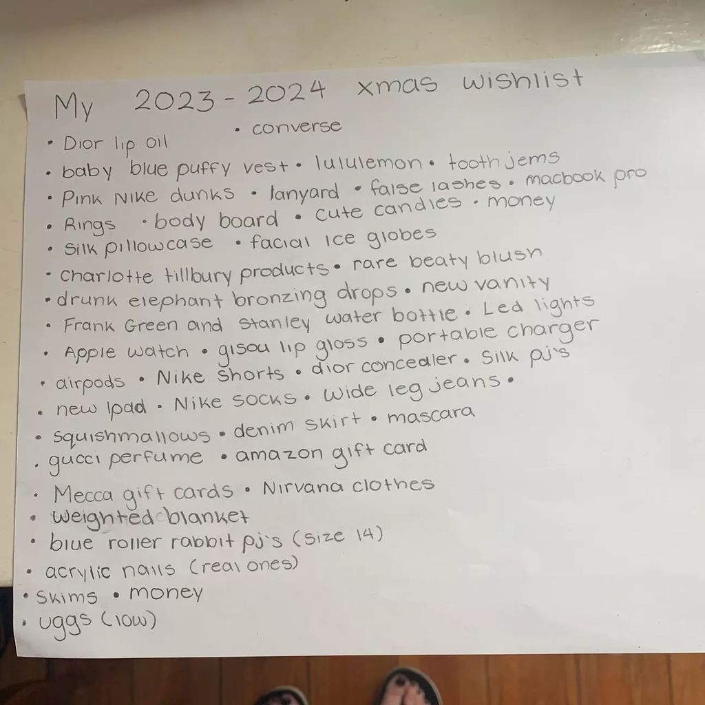 christmas list