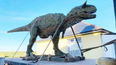 Dad accidentally orders six-metre long dinosaur statue for son