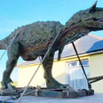 Dad accidentally orders six-metre long dinosaur statue for son