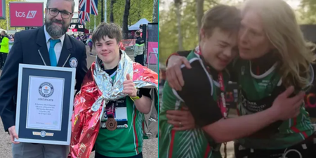 Teenager with Down’s Syndrome breaks marathon record