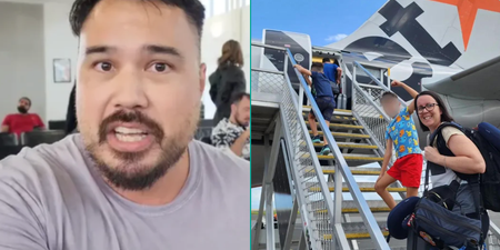Entire family kicked off flight after dad takes photo when boarding the plane