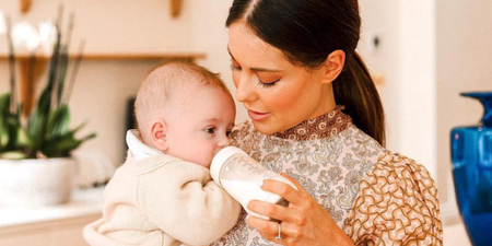 Louise Thompson's toddler son had an incredible reaction to her stoma bag