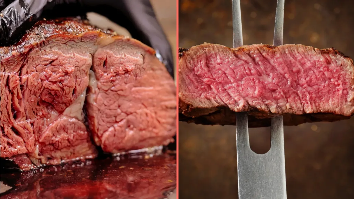 People are only just realising that the red juice in rare steak isn’t blood