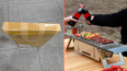 Portable BBQ that folds completely flat is the ultimate camping hack